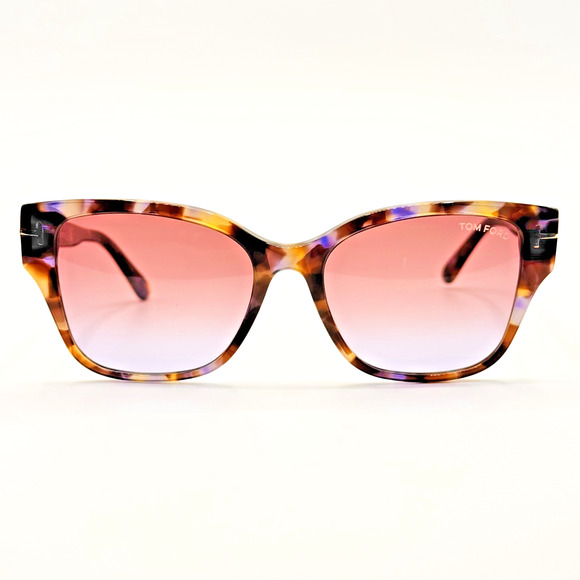 Tom Ford Sunglasses ELSA TF1108 55Z Coloured Havana Cat Eye Pink Gradient 55mm main image 9